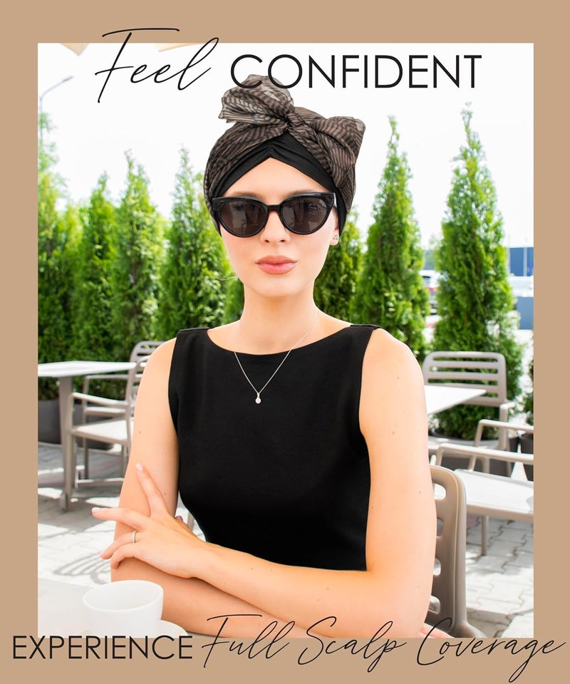 CAPLORD Head Scarf for Women Skull Cap Chemo Patients Headwear Cancer Hair Loss Scarf Headwrap Cover Hat Turban Covering Wrap - Image 2